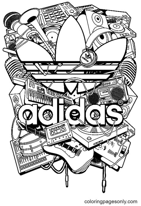 Ausmalbilder Adidas